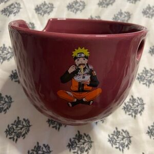 CULTURE FLY OxBlood Red NARUTO SHIPPUDEN Ramen Noodle Soup Bowl